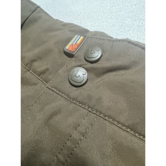 Y2K Burton Snowboarding Pants Men's Size Small Insulated Waterproof Brown Cargo - Picture 4 of 14